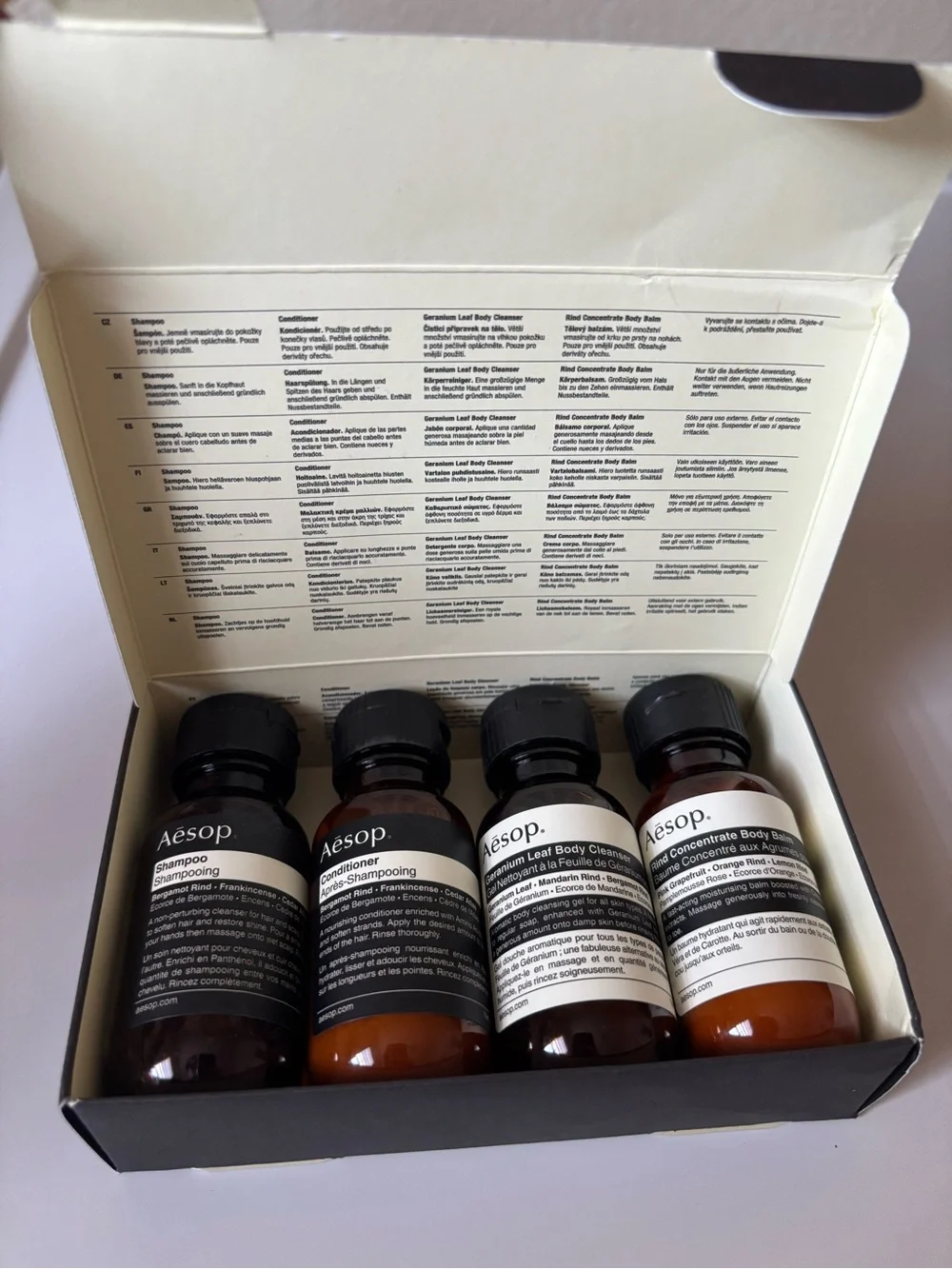 Aesop arrival kit NWT
